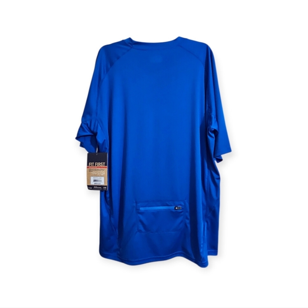 Blue Bontrager Solistice Tech Cycling Tee Back Zipper Pocket Size Men's XL NWT